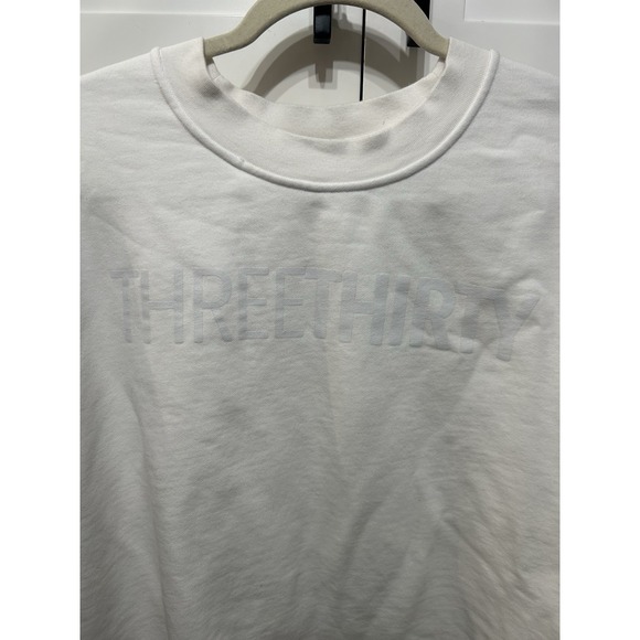 LULULEMON WOMENS‎ PERFECTLY OVERSIZED CREW SIZE 8 Three Thirty White - Picture 2 of 5